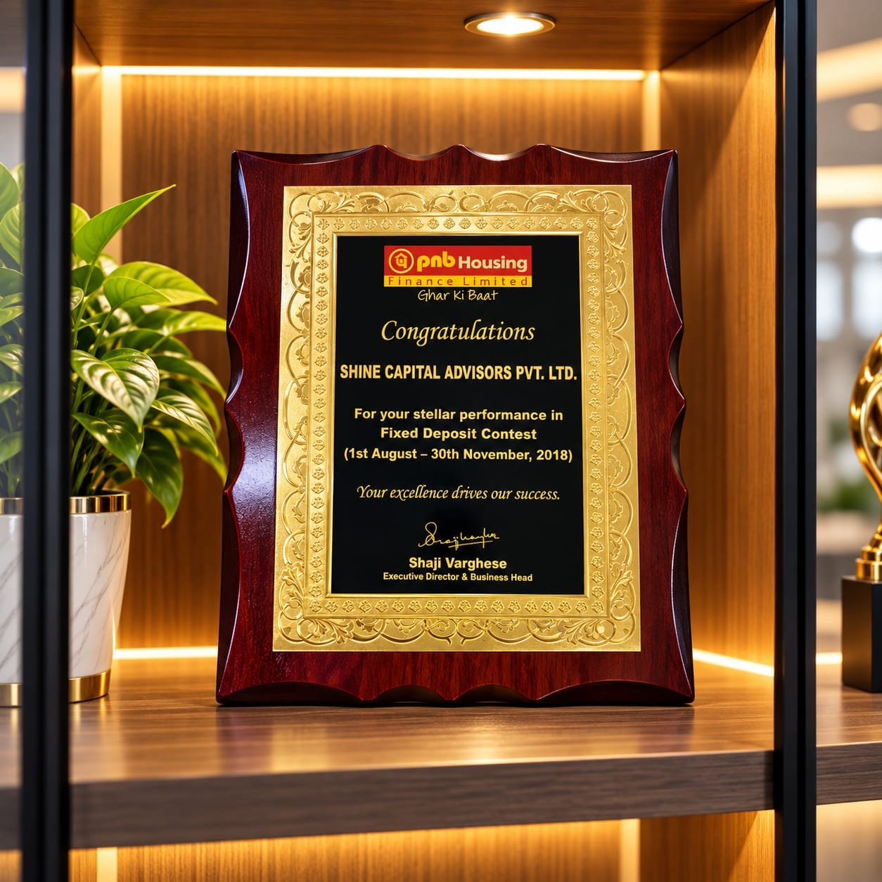 Shine Capital award 2018